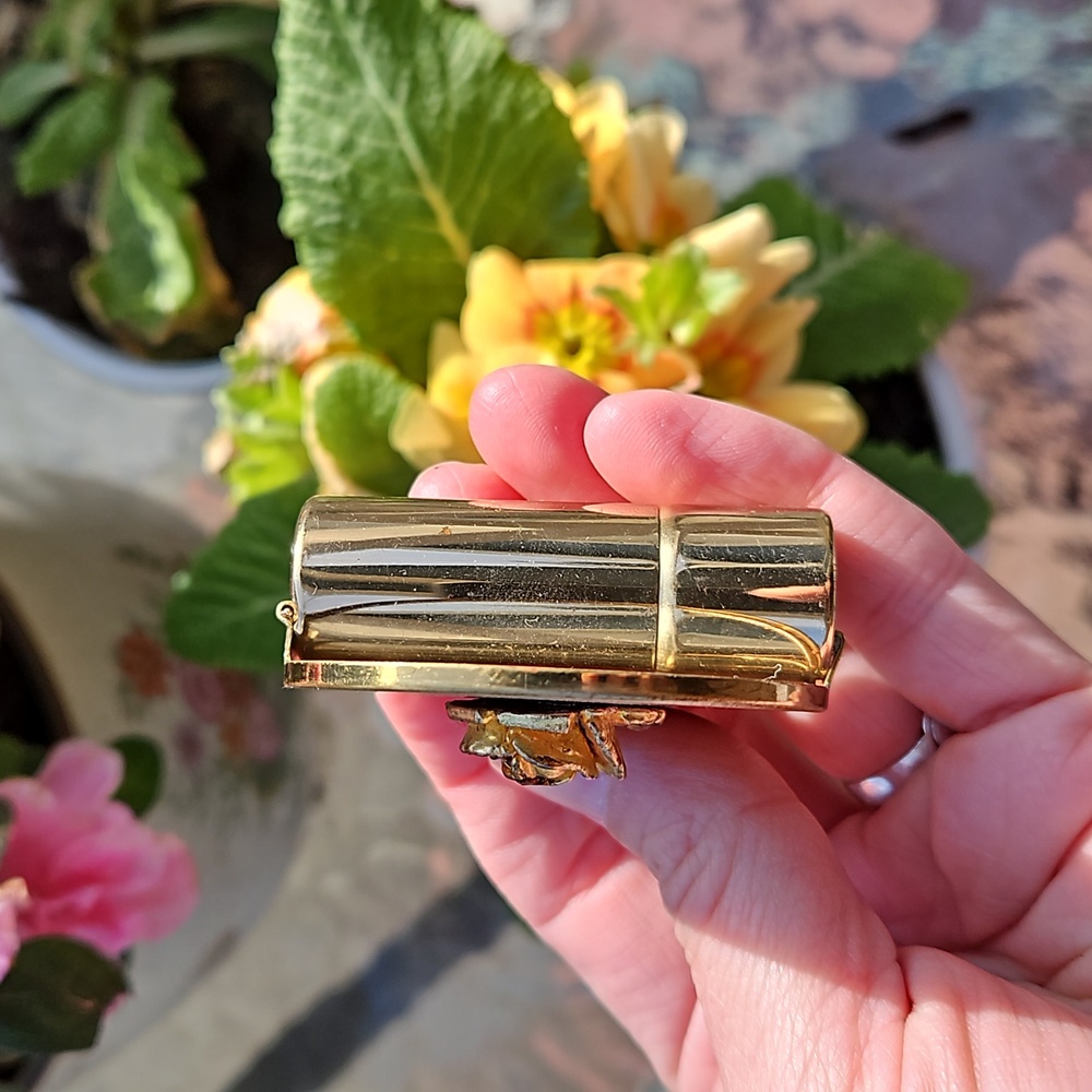 Vintage compact and lipstick case - Picture 4 of 11
